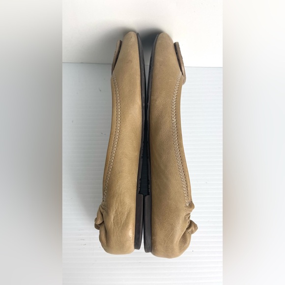 Tory Burch women leather Reva ballet flats nude color size 6 - Picture 10 of 13